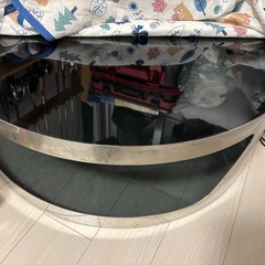 センターテーブル　丸テーブル 90センチ　ガラスの画像