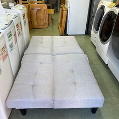 【リサイクルショップ ピカソ 小松原】🌈✨【ふかふか快適‼️ソファーベッド✨】2台セットでワイド化可能🔥★8718★の画像