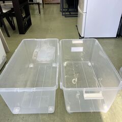 【リサイクルショップ ピカソ 小松原】🌈✨【透明で中身が見やすい‼️衣装ケース】キャスター付きで移動ラクラク✨★1294★の画像