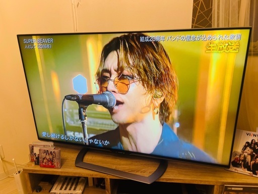 ※受渡予定者確定済み　SHARP AQUOS 60 型　テレビ※テレビ台付き