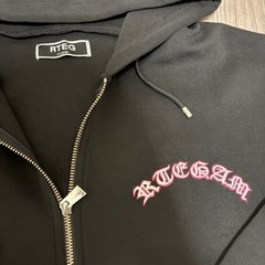RTEG ブラック ジップアップパーカー M相当の画像