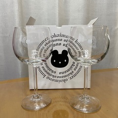 okaimono kuma 2003 summer ワイングラス 2個セットの画像