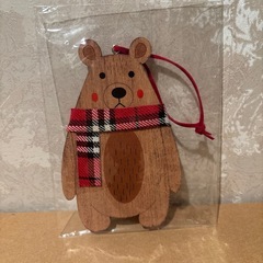 木製くま飾り クリスマス飾りではないですがの画像