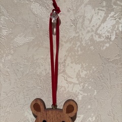 木製くま飾り クリスマス飾りではないですがの画像