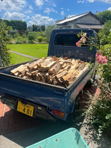 薪　　薪ストーブ　キャンプ　紅葉樹