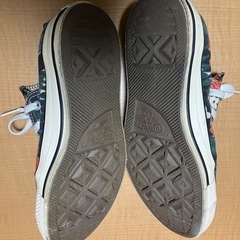 コンバース オールスター スニーカー 花柄 ローカット　2の画像