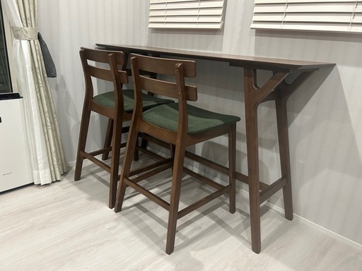 テーブル　椅子2脚　セット