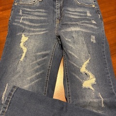 GRL　バックヒップスリットデザインスキニーデニムパンツの画像