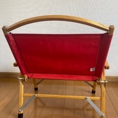 Kermit Chair カーミットチェア　赤　アウトドア 木製 折り畳み　ケース付きの画像
