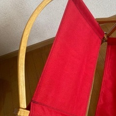 Kermit Chair カーミットチェア　赤　アウトドア 木製 折り畳み　ケース付きの画像