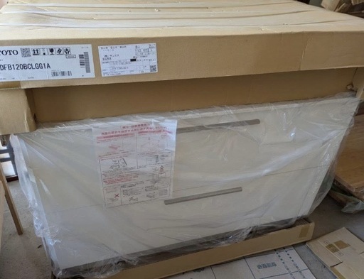 TOTO 洗面台セット（鏡付き）120cm 収納付き