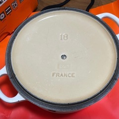 Le Creuset 18cm White (made in France)の画像