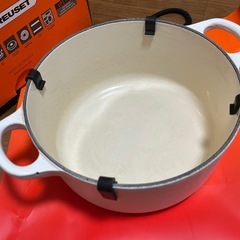 Le Creuset 18cm White (made in France)の画像