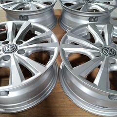 VW ワーゲン 16インチ【センサー 付き】フォルクス ワーゲン【富山】シャラン VW ティグアン 16インチ PCD112 ET30 +30 IS30 社外アルミ 中古４本 アウディの画像