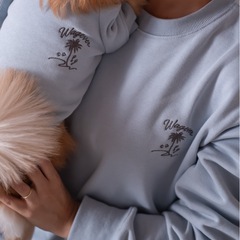 【新品】トレーナーセット2点　スウェット カジュアル 犬とおそろい ペアルックの画像