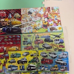 カーズ パズ2個 はたらくくるま パズル3個 ディズニーパズル ジグソーパズルの画像