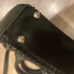 ハラコ本革ミニショルダーバッグ　ダメージありの画像