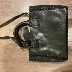 ハラコ本革ミニショルダーバッグ　ダメージありの画像