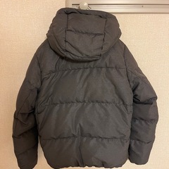 nano ダウンジャケット グレー　フード付きの画像