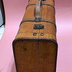 【レトロ木製 トランクケース】アンティーク風｜収納・ディスプレイ・撮影小物に◎の画像