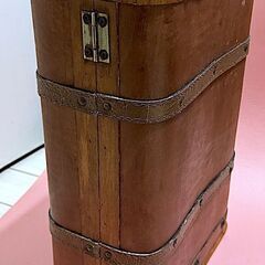 【レトロ木製 トランクケース】アンティーク風｜収納・ディスプレイ・撮影小物に◎の画像