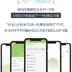 体脂肪計 体組成計 スマート体重計 の画像