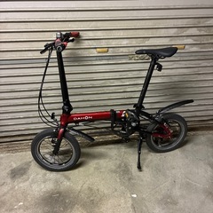 ダホン　k3 14インチ　折りたたみ自転車の画像