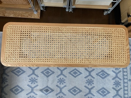 工場 ラタン ベンチ 椅子 ナチュラル 韓国