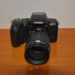 PENTAX Z-50P + PENTAXーA MFレンズ マクロ 100mm 1:4 ＋ リングフラシュ？ ＋ ケース リコーの画像