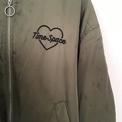 PINK LATTE ジャケット オリーブ色の画像