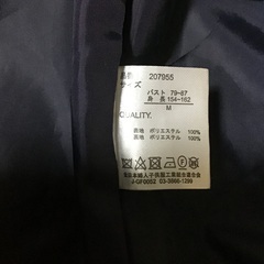 ネイビー ダッフルコート フード付きの画像