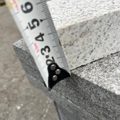 【御影石　白】395㎜×95㎜×40㎜の画像