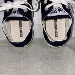 【新品級】コンバース オールスター ロゴテープ SC OX 黒 23.5cmの画像