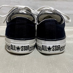 【新品級】コンバース オールスター ロゴテープ SC OX 黒 23.5cmの画像