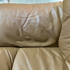 レザーソファー3人用の画像