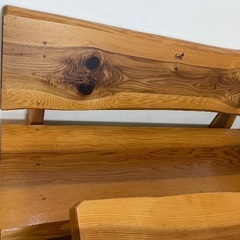 木製ダイニングテーブルとベンチお譲りしますの画像