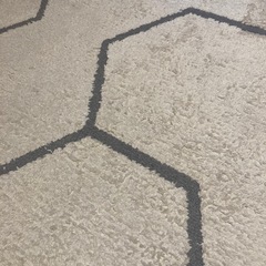 スコープ　ラグ　アイボリー✖️グレー　北欧系の画像