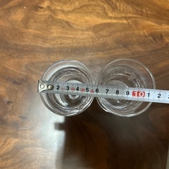雑貨屋さんで購入　味のある気泡入り　ミニグラス？　お猪口？　２個の画像
