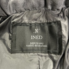 INED ダウンコート　グレー　サイズ9の画像