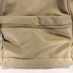 【取引決定】【無料】アネロ 口金リュック バッグパックべ－ジュ 合皮　大容量　の画像