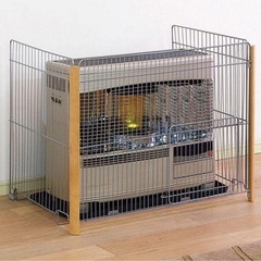 ストーブガード ff式 3方式 三方式 ペット 赤ちゃん  煙突式 石油ストーブ 安全  アイリスオーヤマ WS-850Nの画像