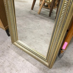 アンティーク調スタンドミラー 壁掛けとしても45cm×156cmの画像