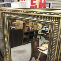 アンティーク調スタンドミラー 壁掛けとしても45cm×156cmの画像