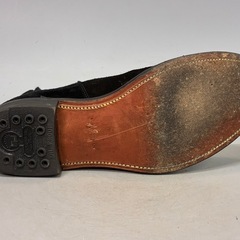 MAKERS メイカーズ ブラック スエード サイドゴアブーツ 6 1/2 別注 25.5㌢ レザーソールの画像