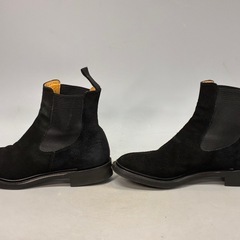 MAKERS メイカーズ ブラック スエード サイドゴアブーツ 6 1/2 別注 25.5㌢ レザーソールの画像