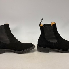 MAKERS メイカーズ ブラック スエード サイドゴアブーツ 6 1/2 別注 25.5㌢ レザーソールの画像