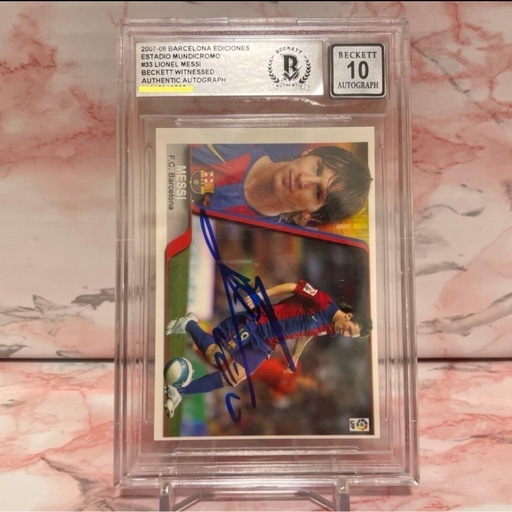 メッシ 　Lionel Messi 　直筆サインカード