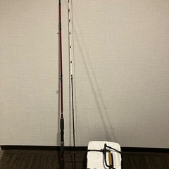 船釣り竿、電動リール一式の画像
