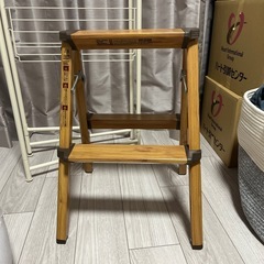 脚立 2段 木目柄の画像