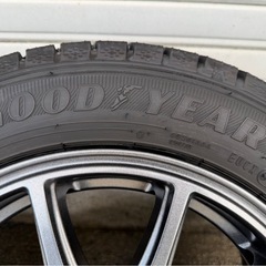 2023年製！グッドイヤー ICENAVI7 165/65R14 + ロクサーニSP10 4穴-100/1シーズン使用の画像